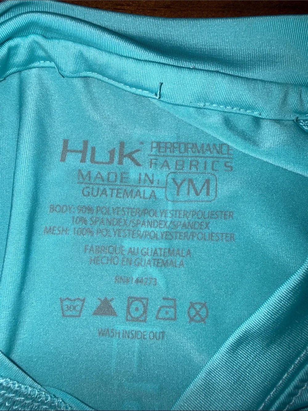 Huk boys Light Aqua Long Sleeve Rash Guard - Picture 2 of 7